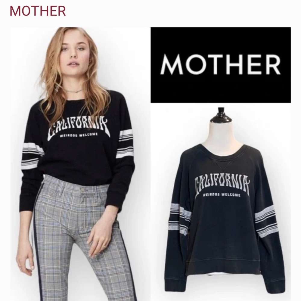 MOTHER DENIM WEIRDOS WELCOME CREWNECK SWEATSHIRT